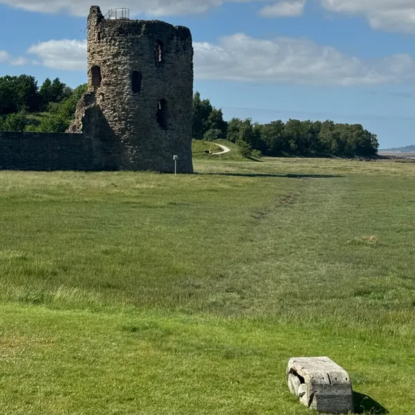 Flint castle. Took me a few minutes to realise this wasn’t a real RNLI guy.